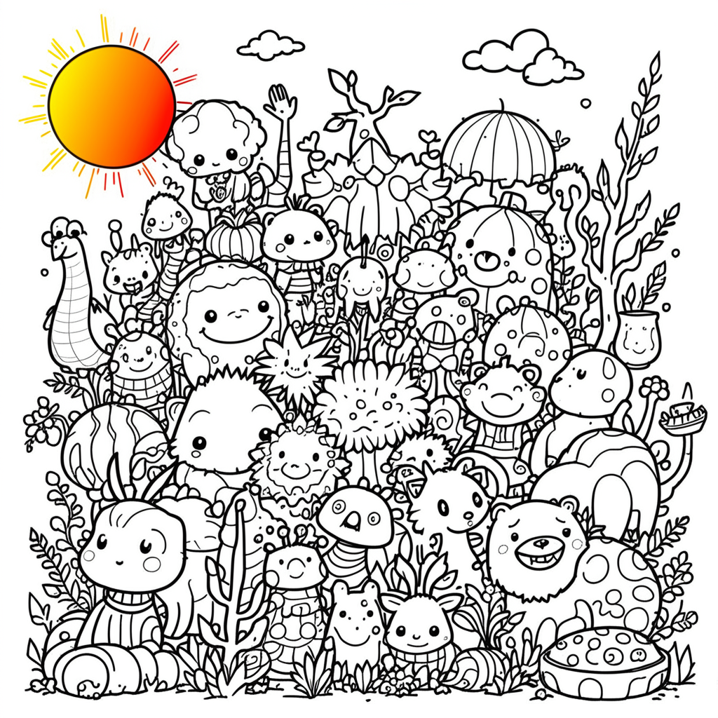 !edit color the sun with a red orange yellow gradient