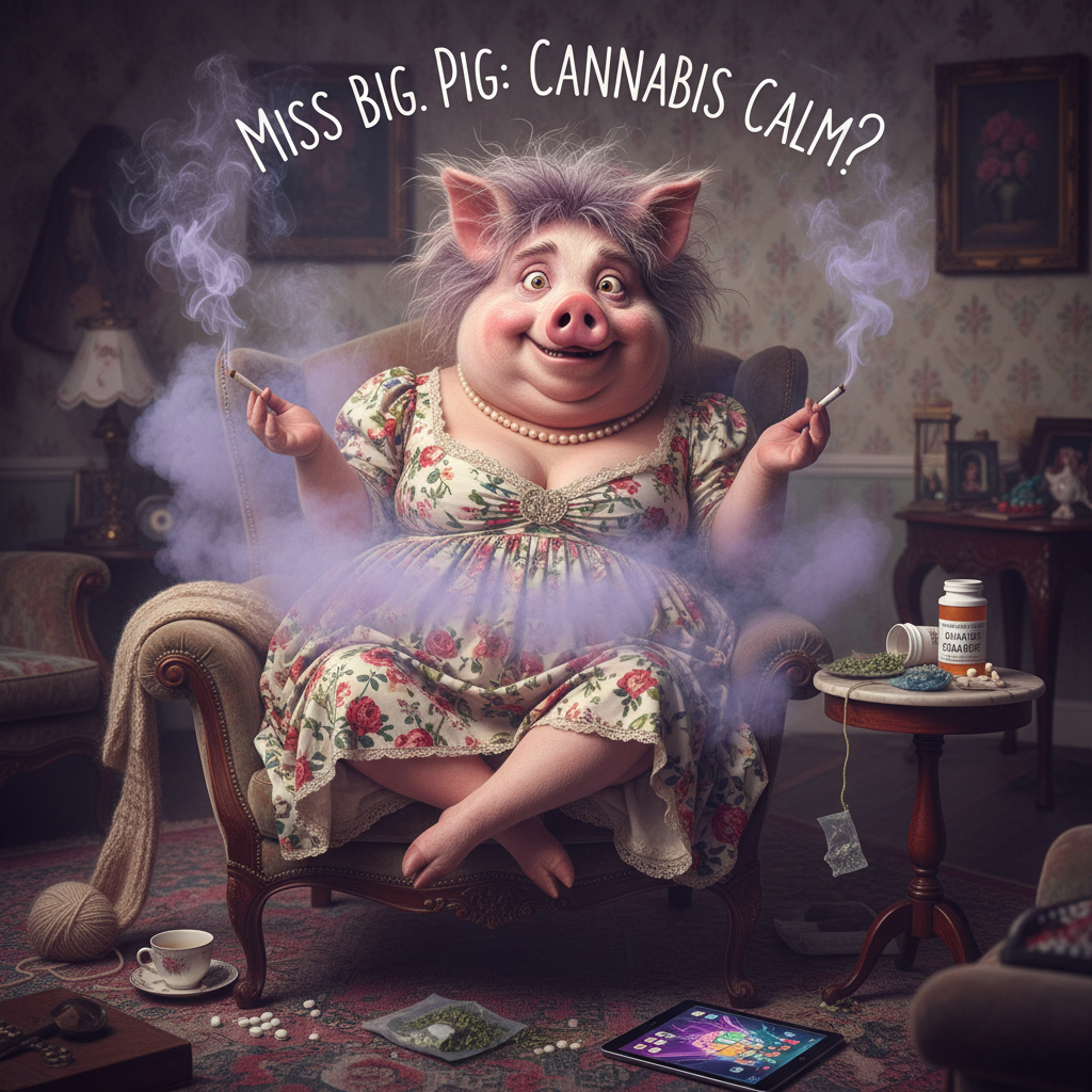 Do you remember that time when Miss Big Pig forgot her meds and tried cannabis to see if it would h…