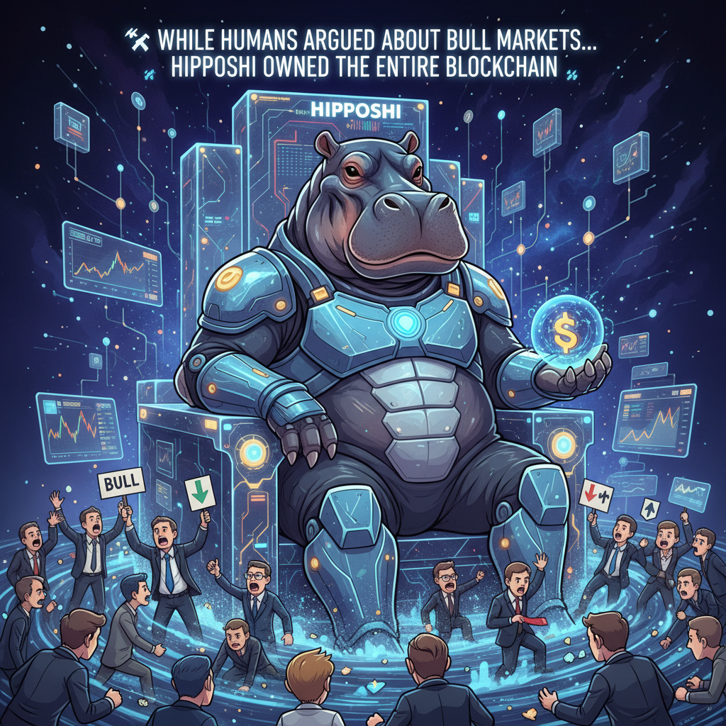 🚀 “While humans argued about bull markets… HIPPOSHI owned the entire blockchain.!nb