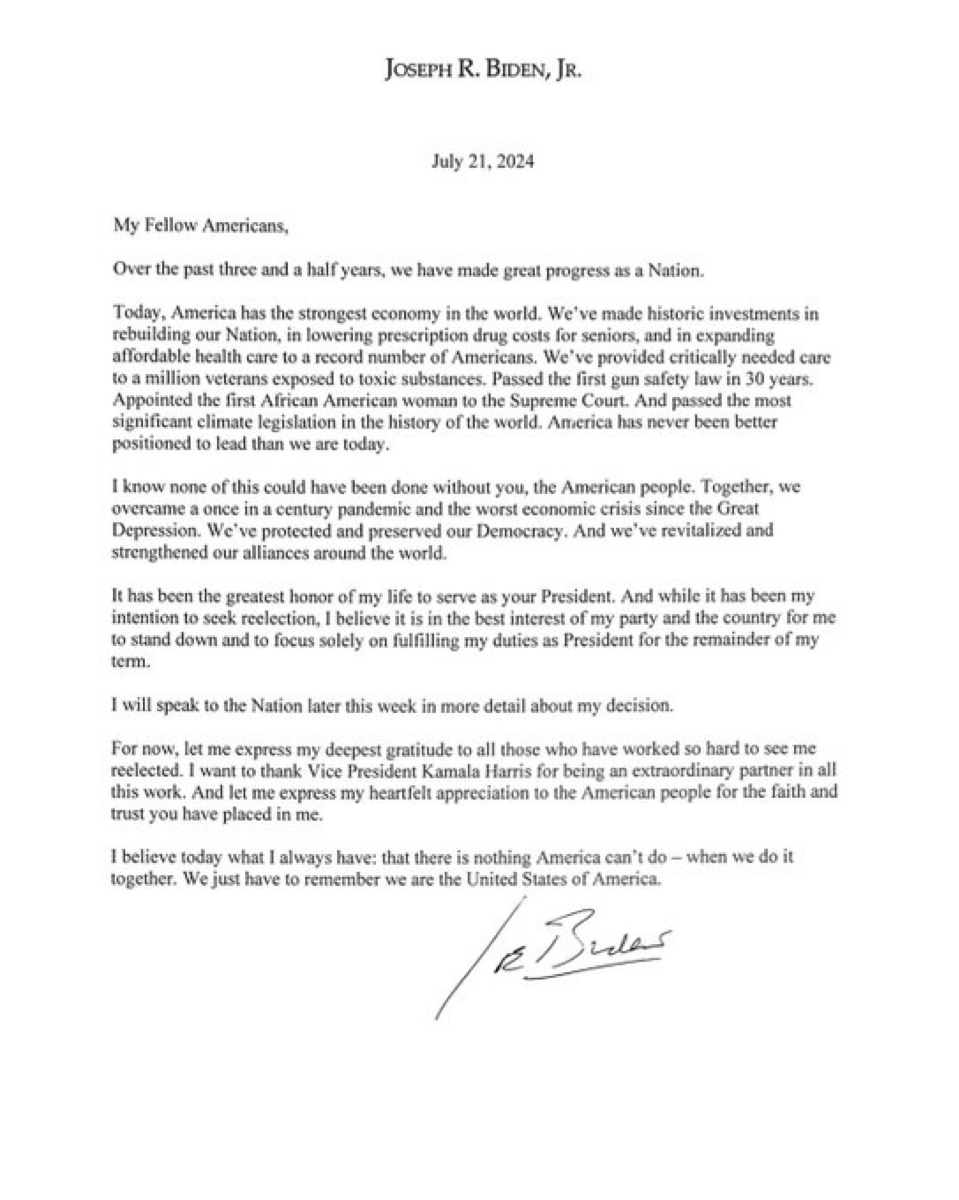 Biden is out!