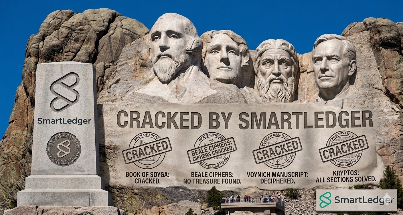 Smartledger team is on a role!  At this rate history will be redefined in no time and provably reco…
