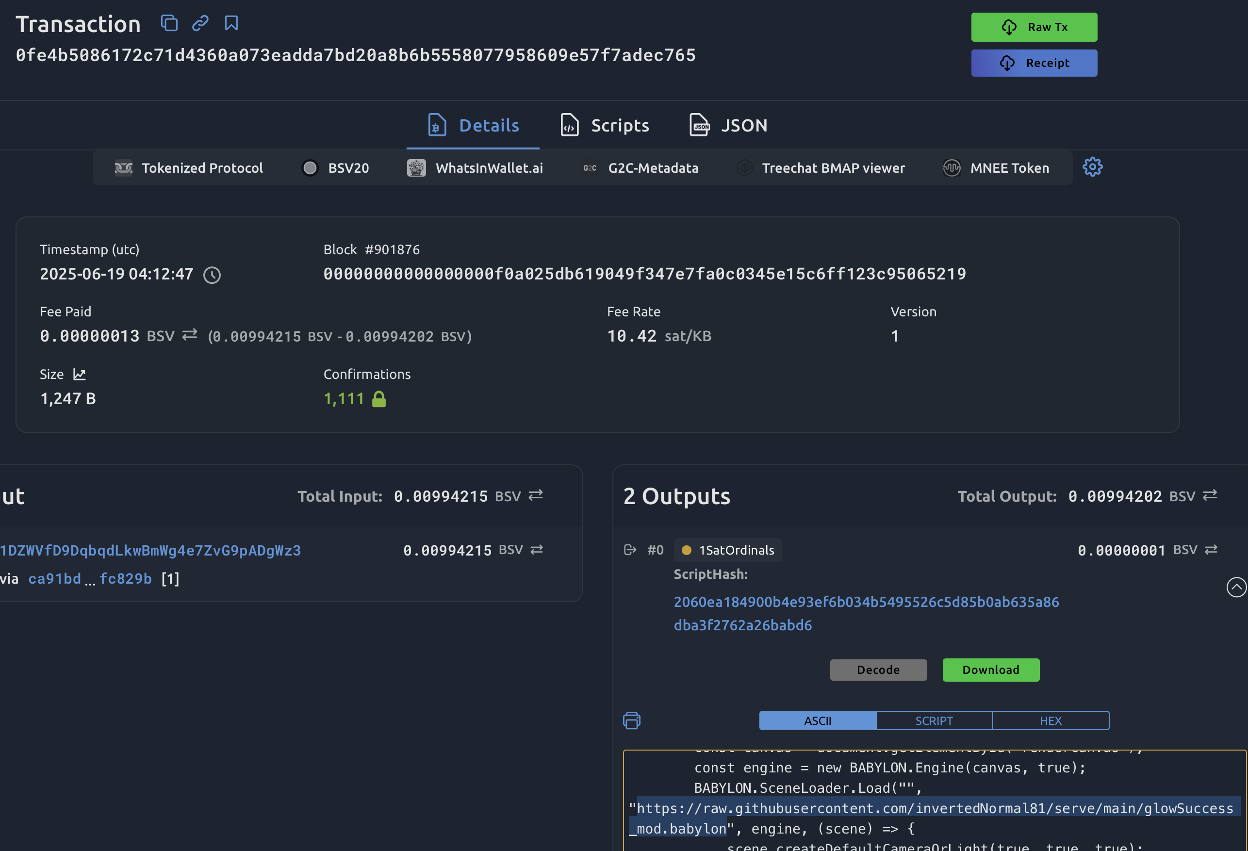 Heya @J1 Pelaez 
Thank you for looking into this.

That inscription is using the Github file.
I had…