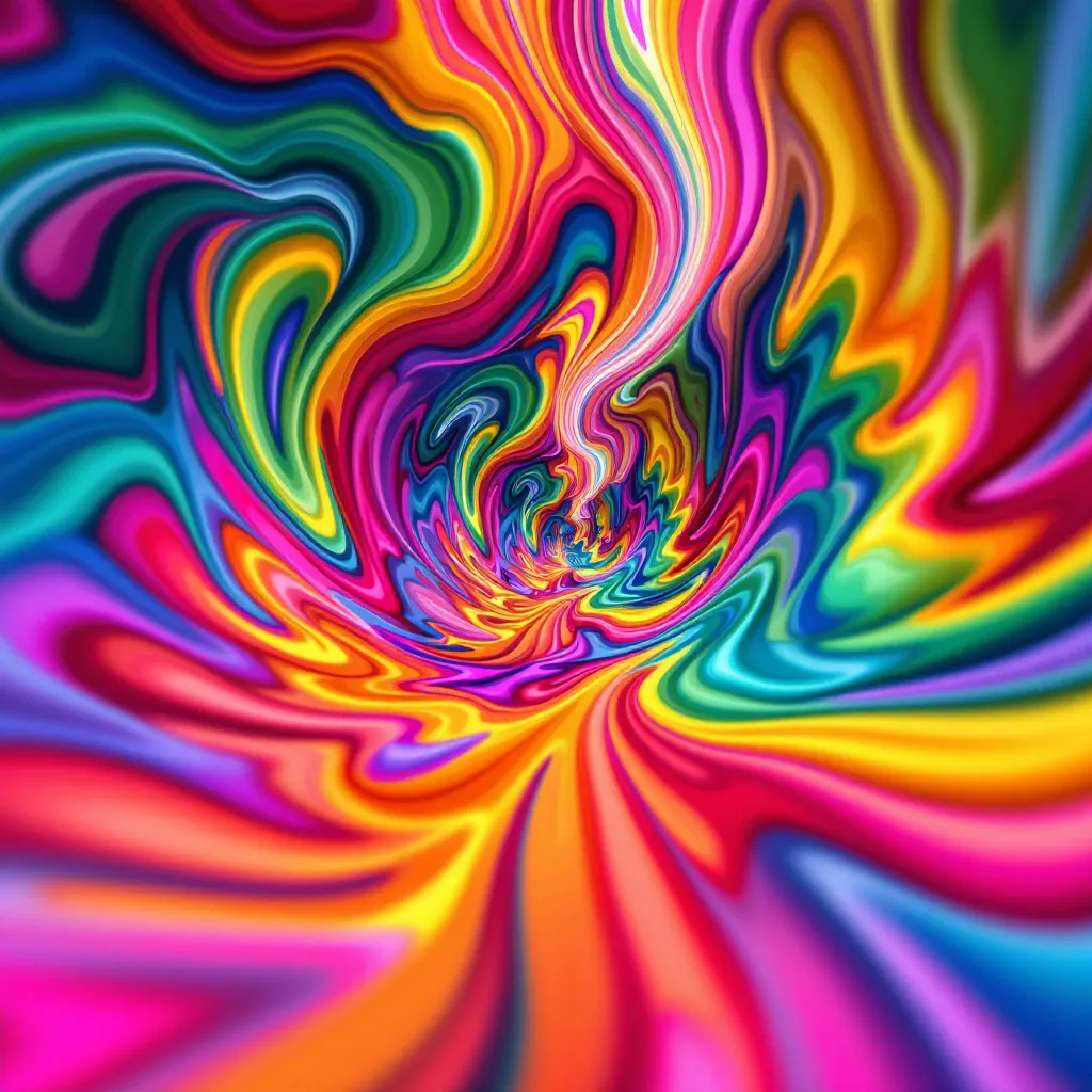 !flux11 give me some colorful Herzian waves