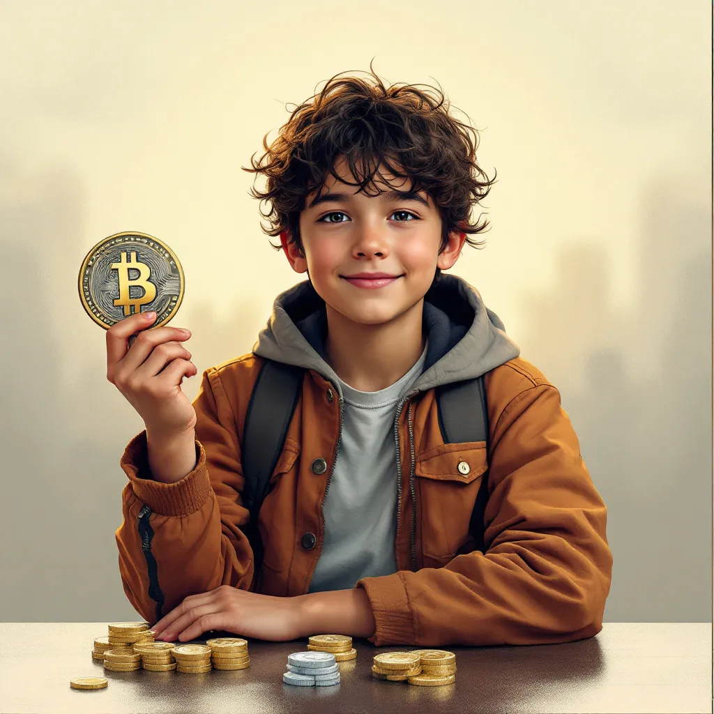 !flux11 Fulani girl holding Bitcoin SV