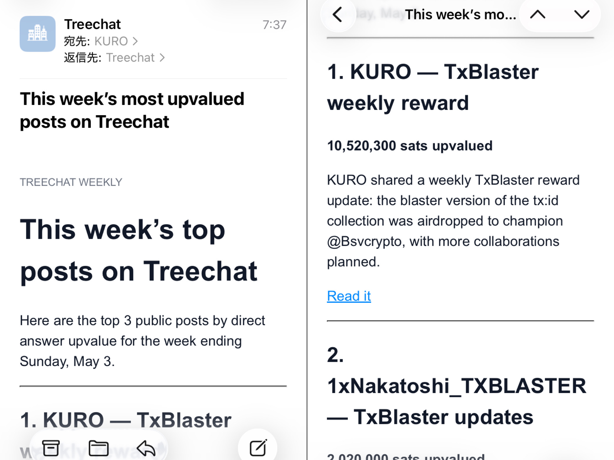 Thanks always @treechat