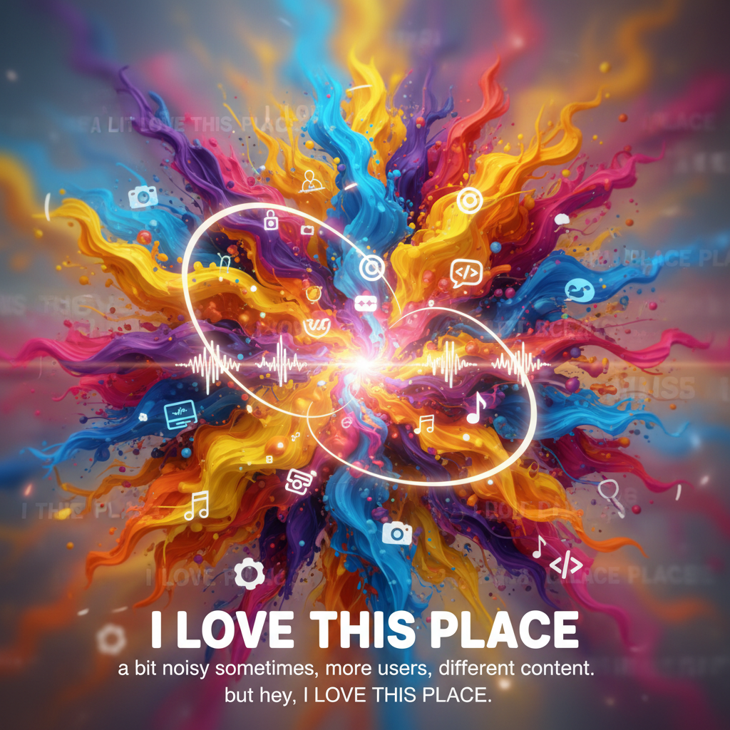 I love this place. It's a bit noisy sometimes and some more users with different content would be g…