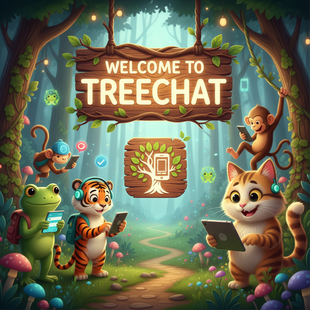 Welcome to Treechat 🌳 📱 🐸 🐯 🐵 😸 !nb