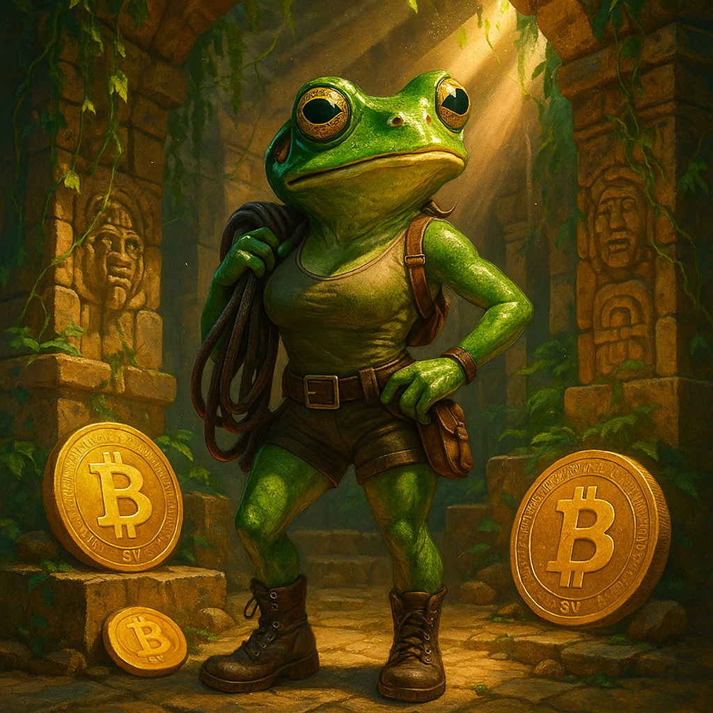 🧭🐸 Lara Croft Frog 🧭🐸
BSV Creations Collection 164
If you send 1 BSV to my wallet, I'll send it to …