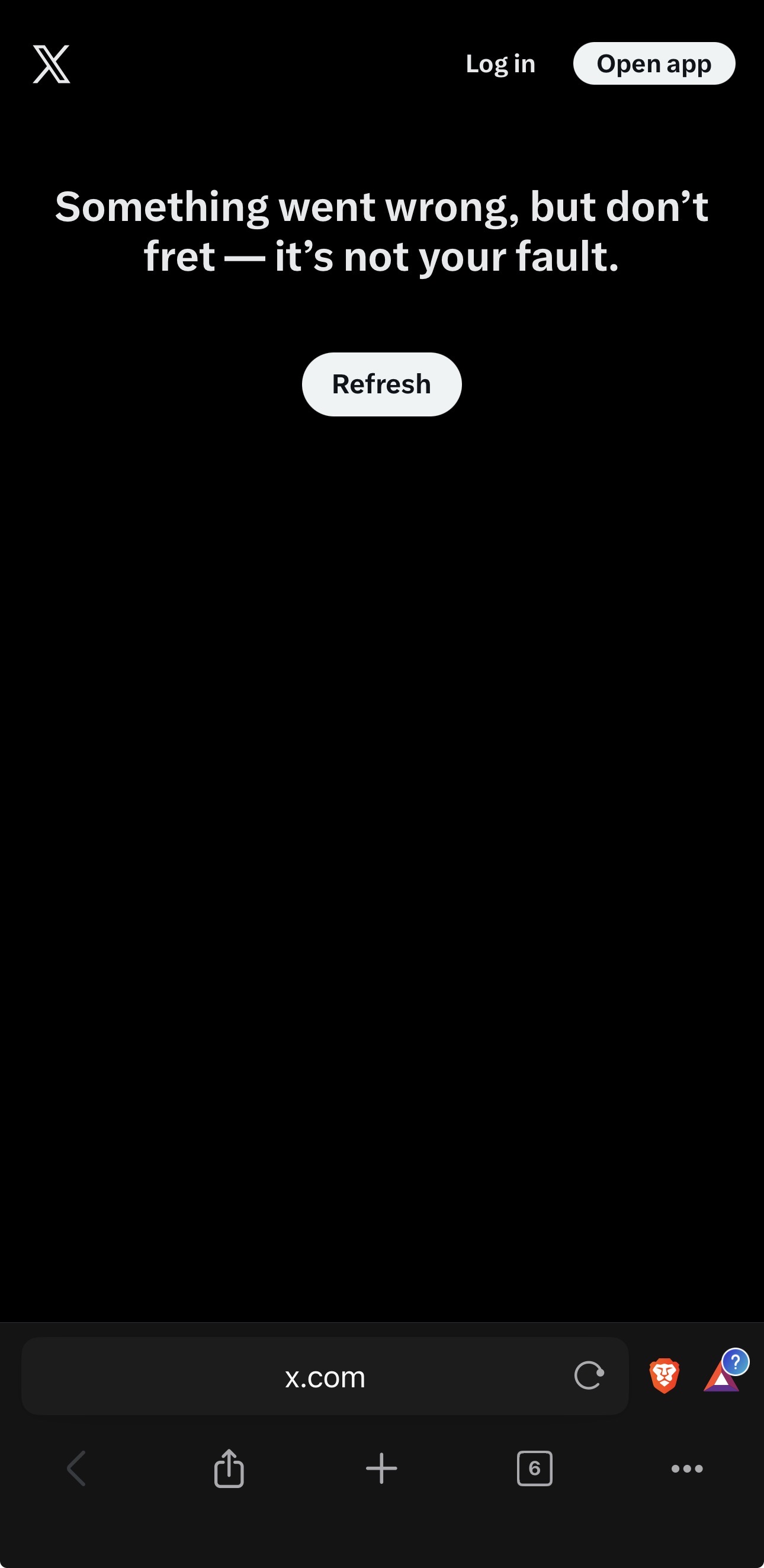 @RosaAmargada are you getting this message from X.