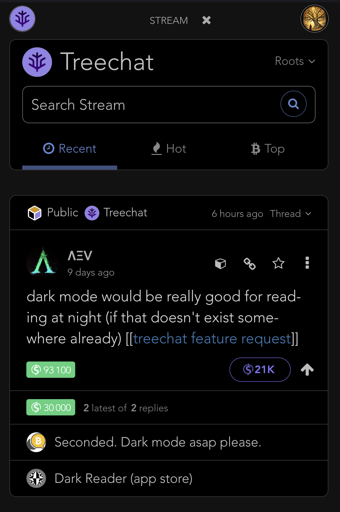 Dark mode is essential