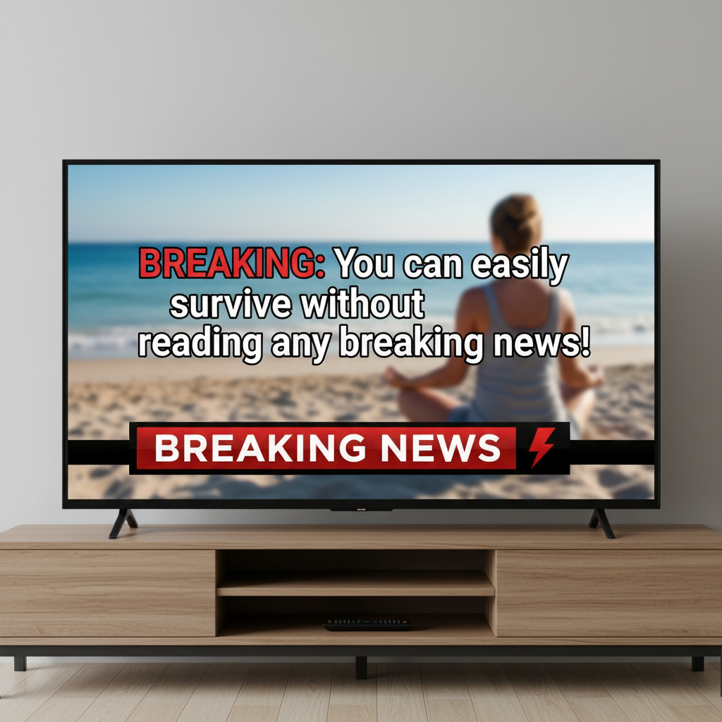 BREAKING: You can easily survive without reading any breaking news! !nb