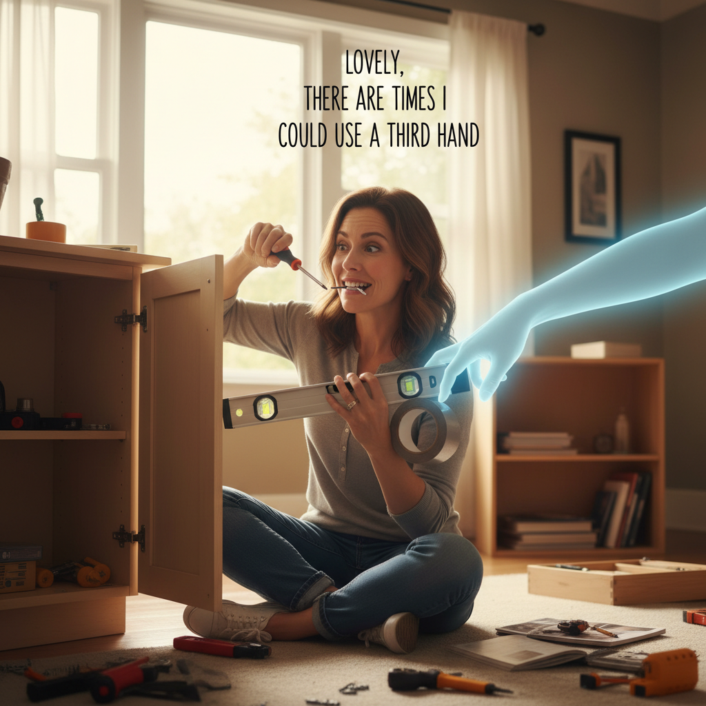 !nb Lovely, there are times I could use a third hand while doing some odd jobs around the house.