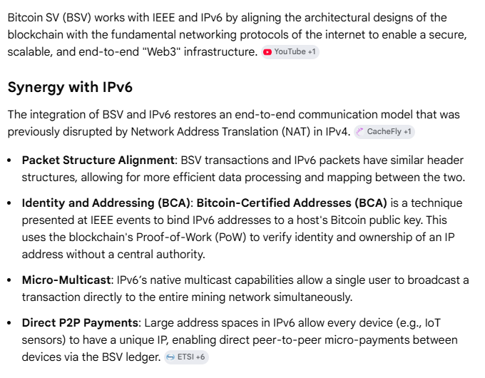 BSV + IPv6 = Web3