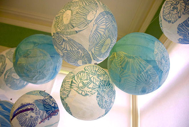 A Tribute to World Ocean Day
Sustaining All Life
My installation of large hanging spheres represent…