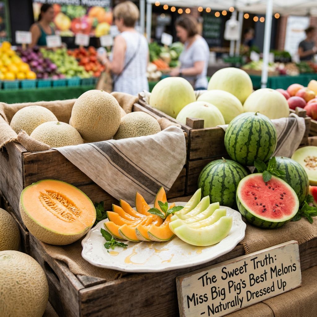 Miss Big Pig says People only want the Truth if it is dressed up nice. So look at these mellons.. !…