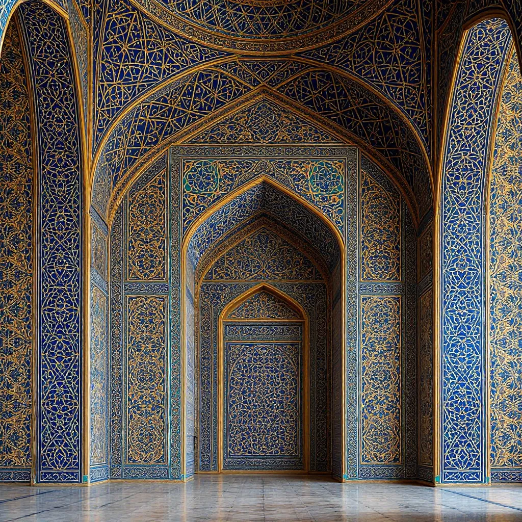 Darb-i Imam Shrine, Isfahan, Iran (1453)
This is perhaps the most famous example - a nearly perfect…