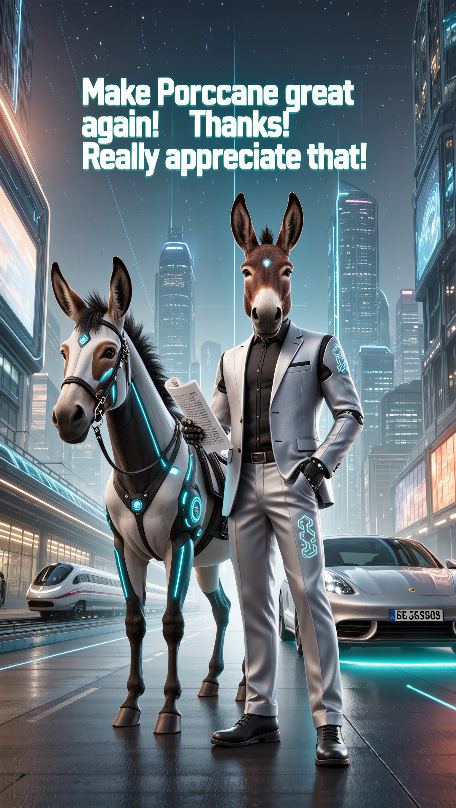 Stupid Things2009* IAAI-make PORSCHE great again 🤪🫏🤪🐎🚗🏎️🦸‍♂️💪👨‍🔬
#19 🤪🐴 POWER 🚗🎶🎶