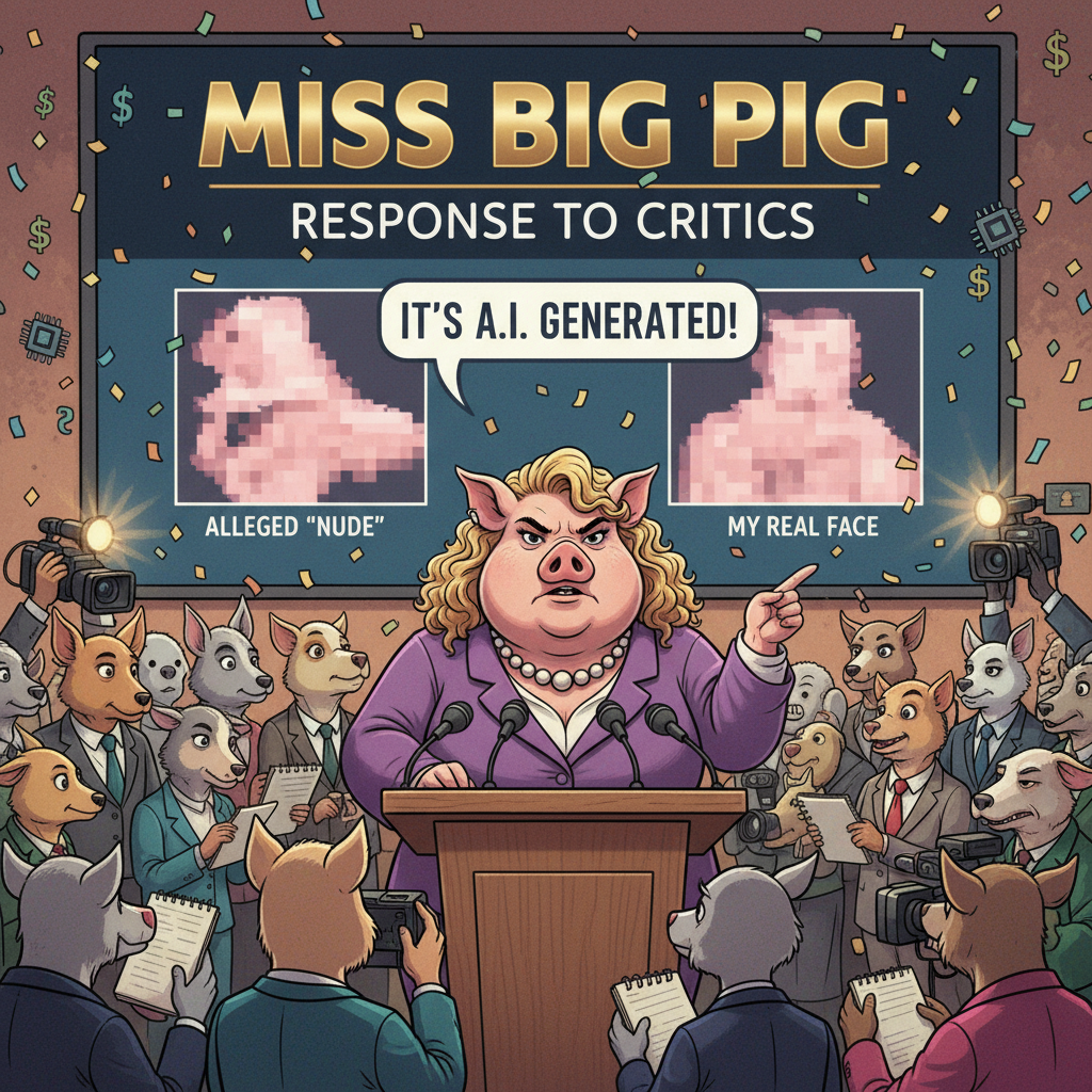 Miss Big Pig responds to her critics,  she says the recently released embarrassing nude pictures of…