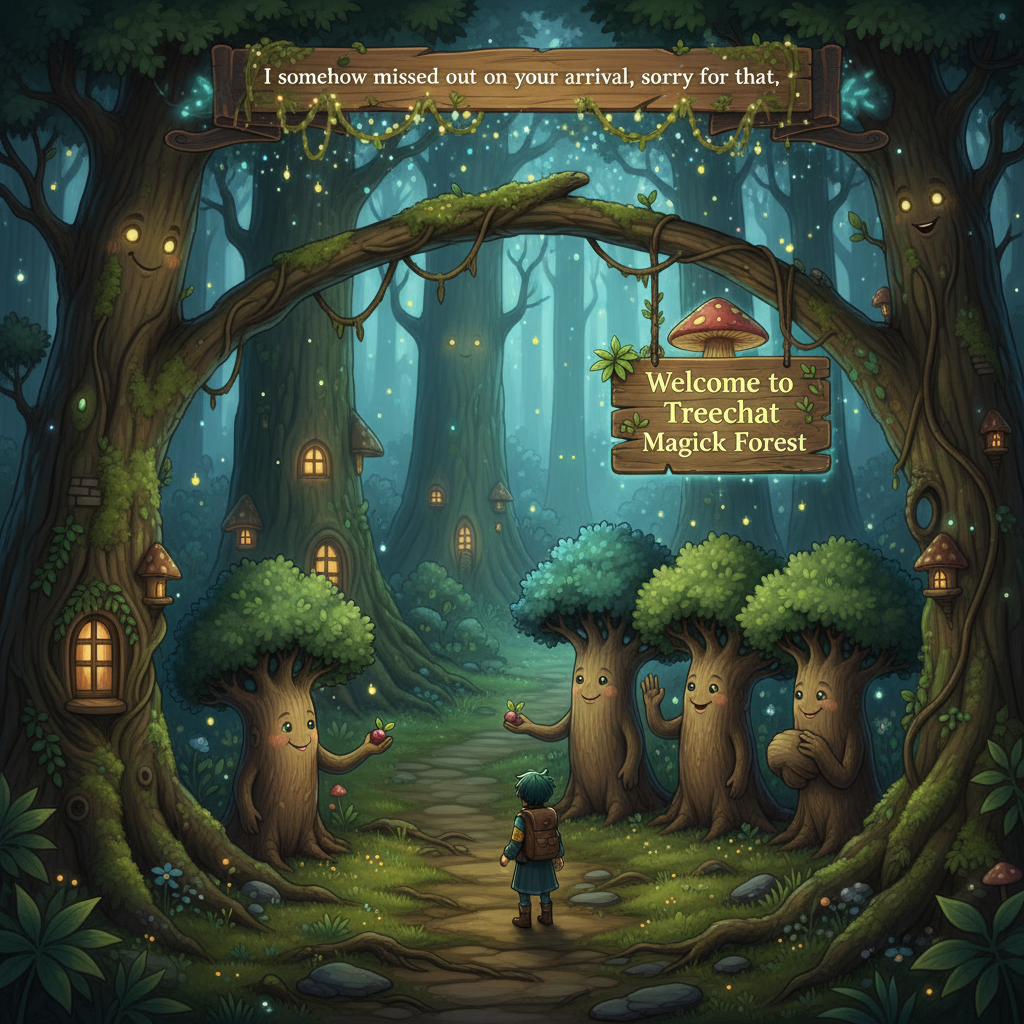 I somehow missed out on your arrival, sorry for that.
Welcome to treechat Magick forest. !nb