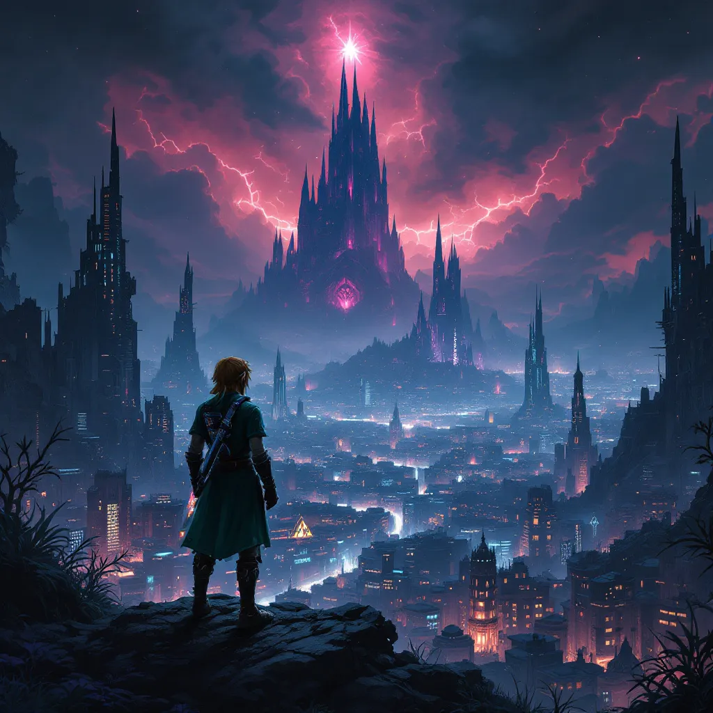 !flux11 Ocarina of Time. Modern graphics. Dark aesthetic.