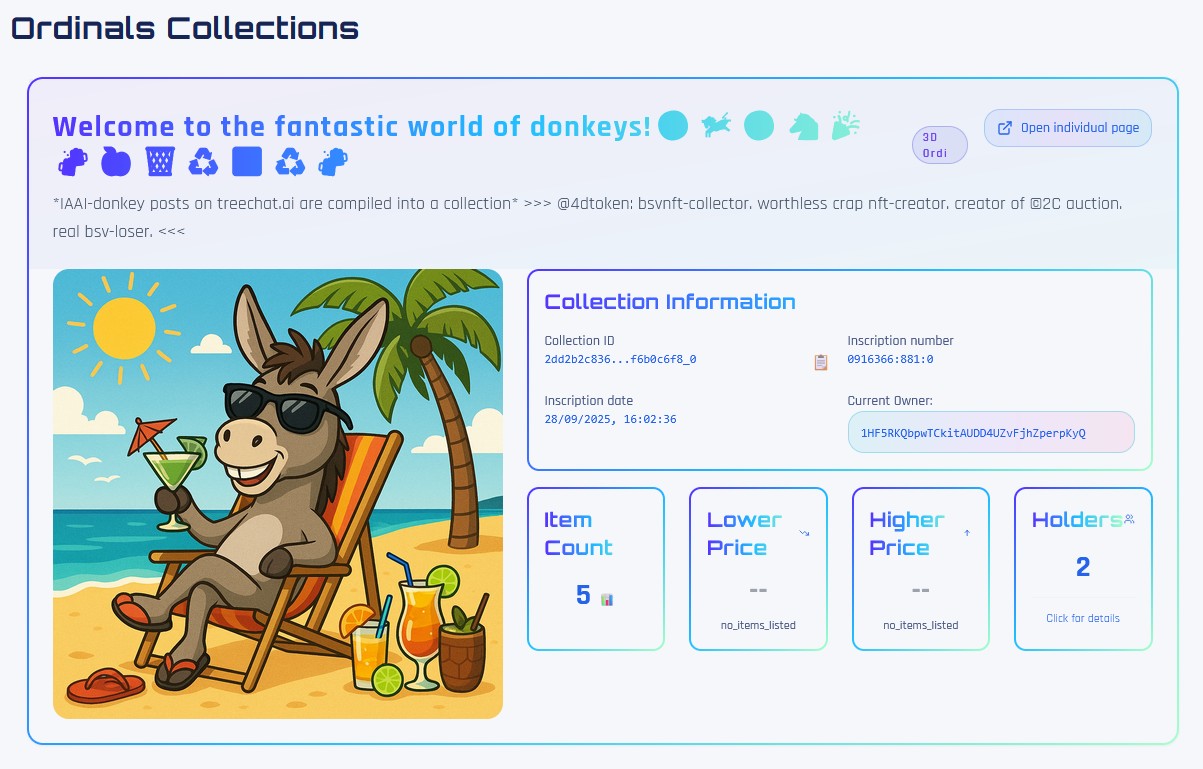 IAAI-donkey posts on treechat.ai are compiled into a collection
>>> @4dtoken: bsvnft-collector. wor…
