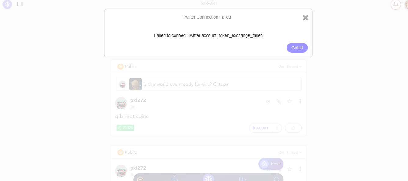 Can you help me ? i can not connect my Treechat account with my X account.