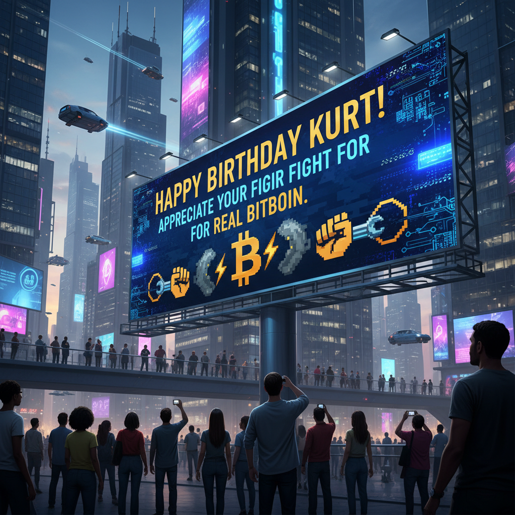 Happy Birthday Kurt! Appreciate your fight for real bitcoin. !nb