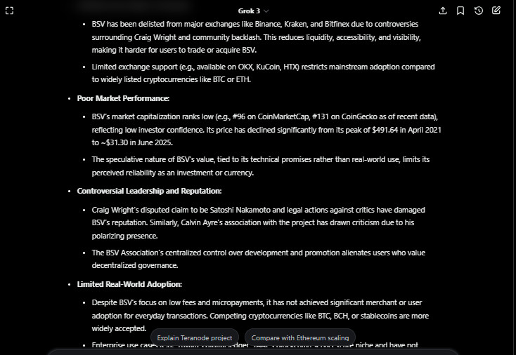 Your right ! Discussion about the Bitcoin SV protocol, establishing a demand for positive and negat…
