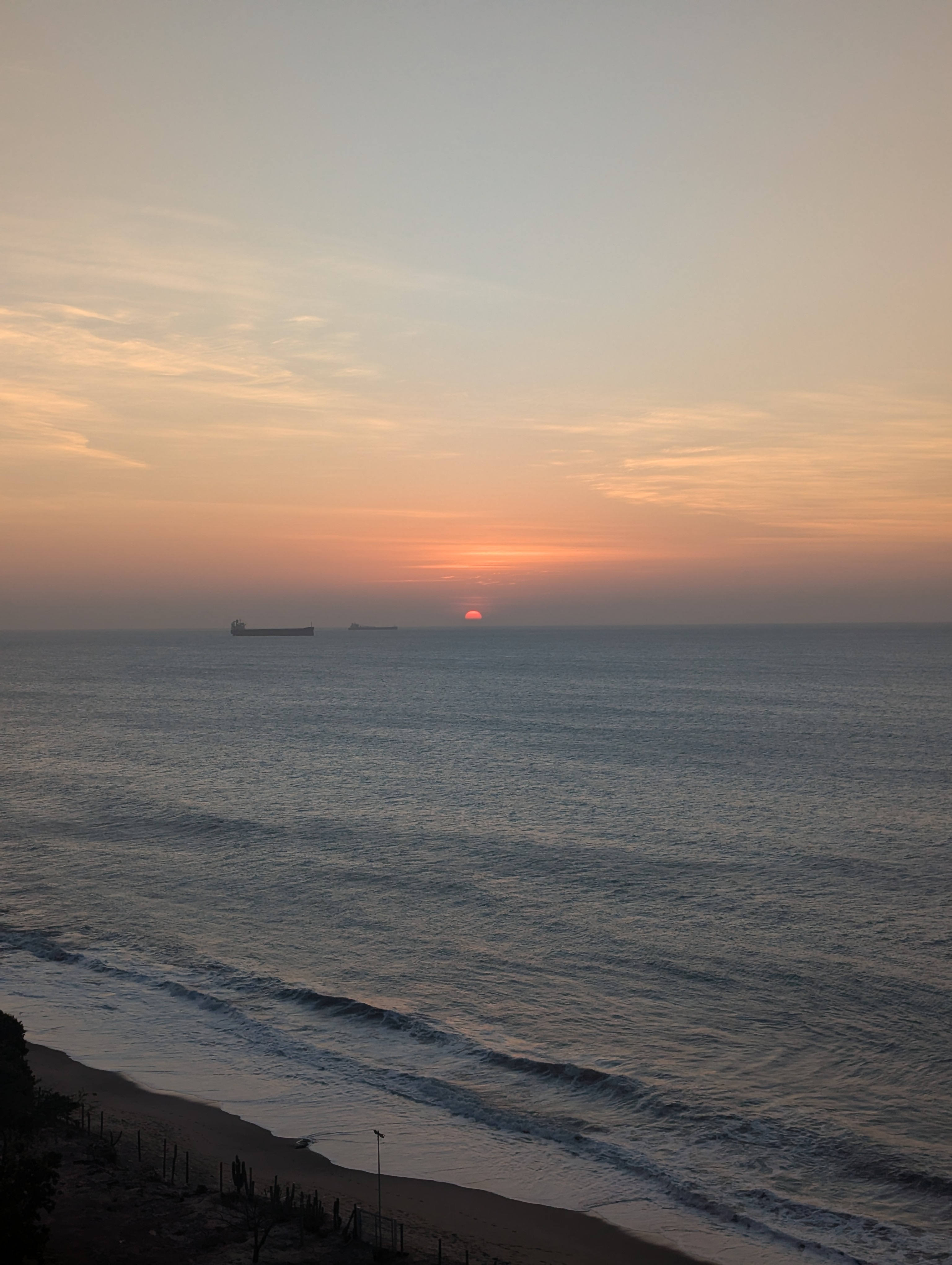 Sun setting Santa Marta Colombia