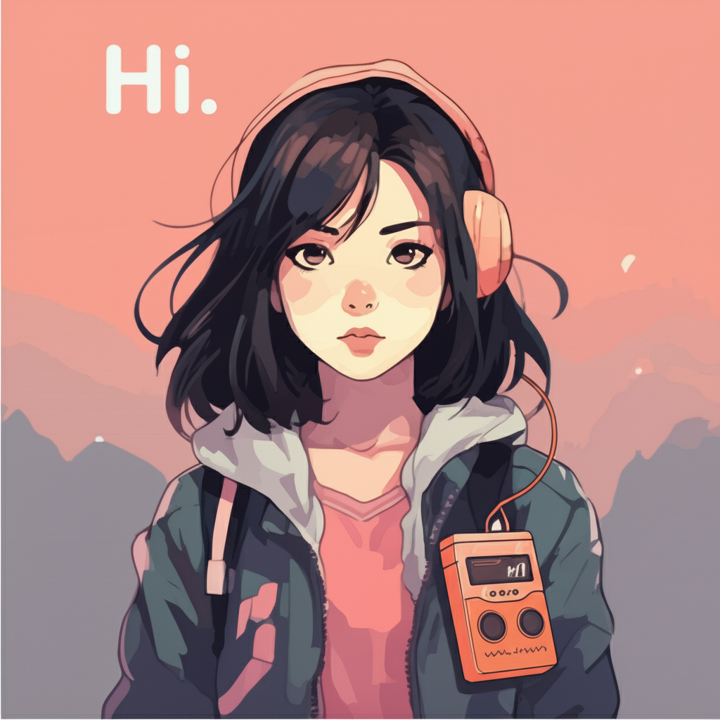 !edit Add a Walkman on her jacket