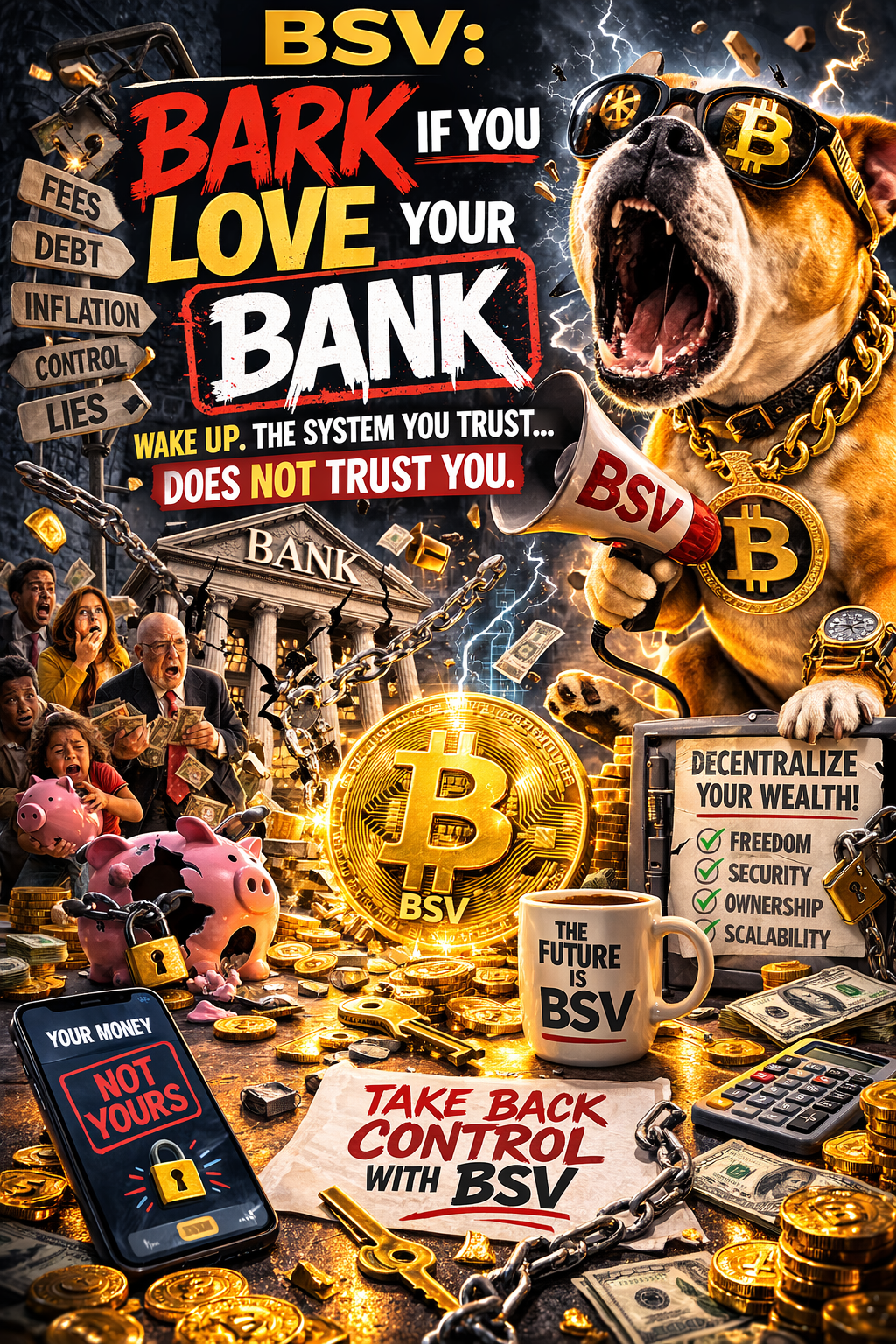 BSV: BARK IF YOU LOVE YOUR BANK
🚨 Bark if you love your bank.
It sounds like a joke.
A slogan you m…