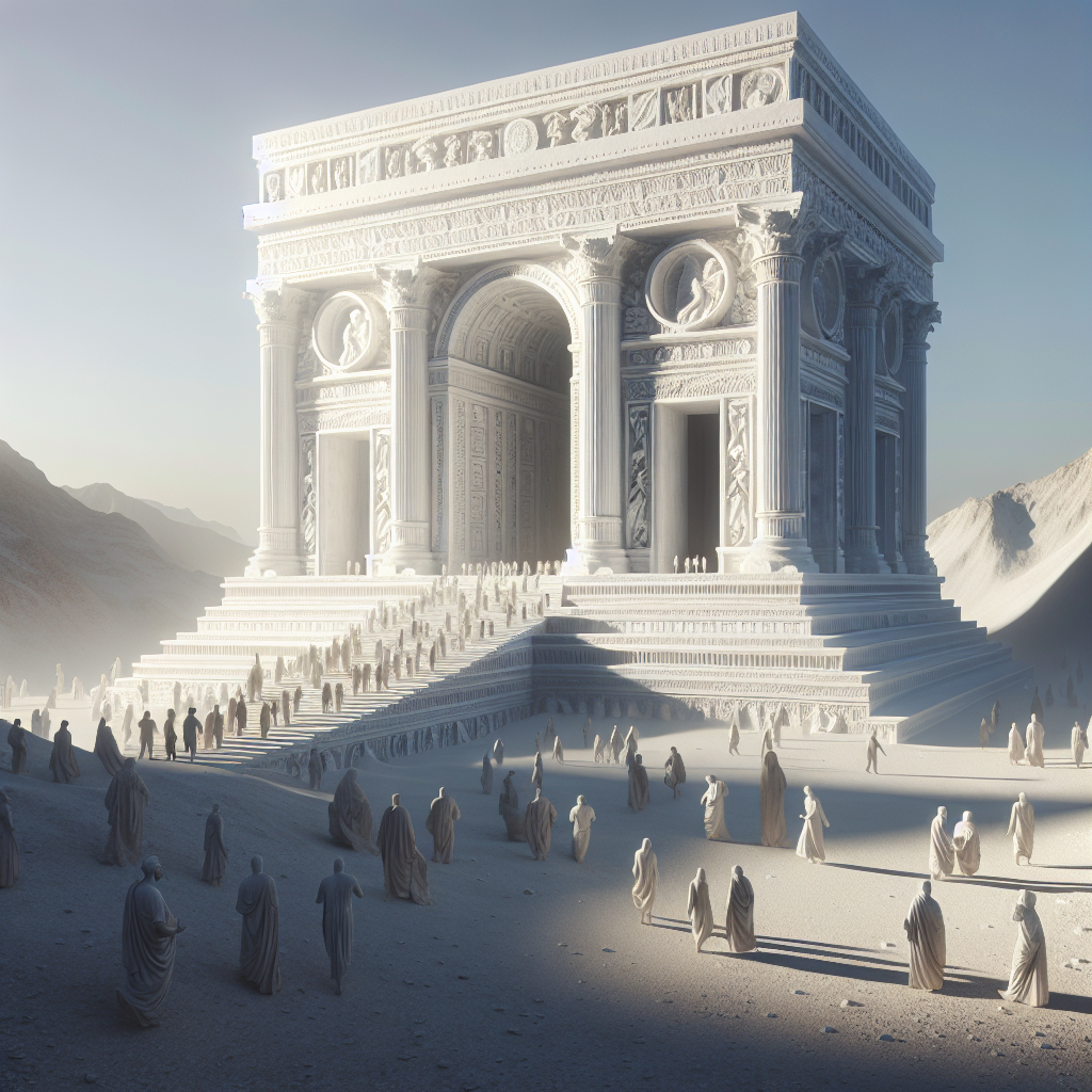 !dalle depict an eighth wonder of the ancient world in reality that modern people had never imagine…