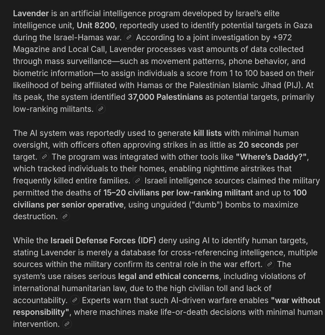https://x.com/i/status/2026892823996367319

Lavender is an artificial intelligence program develope…