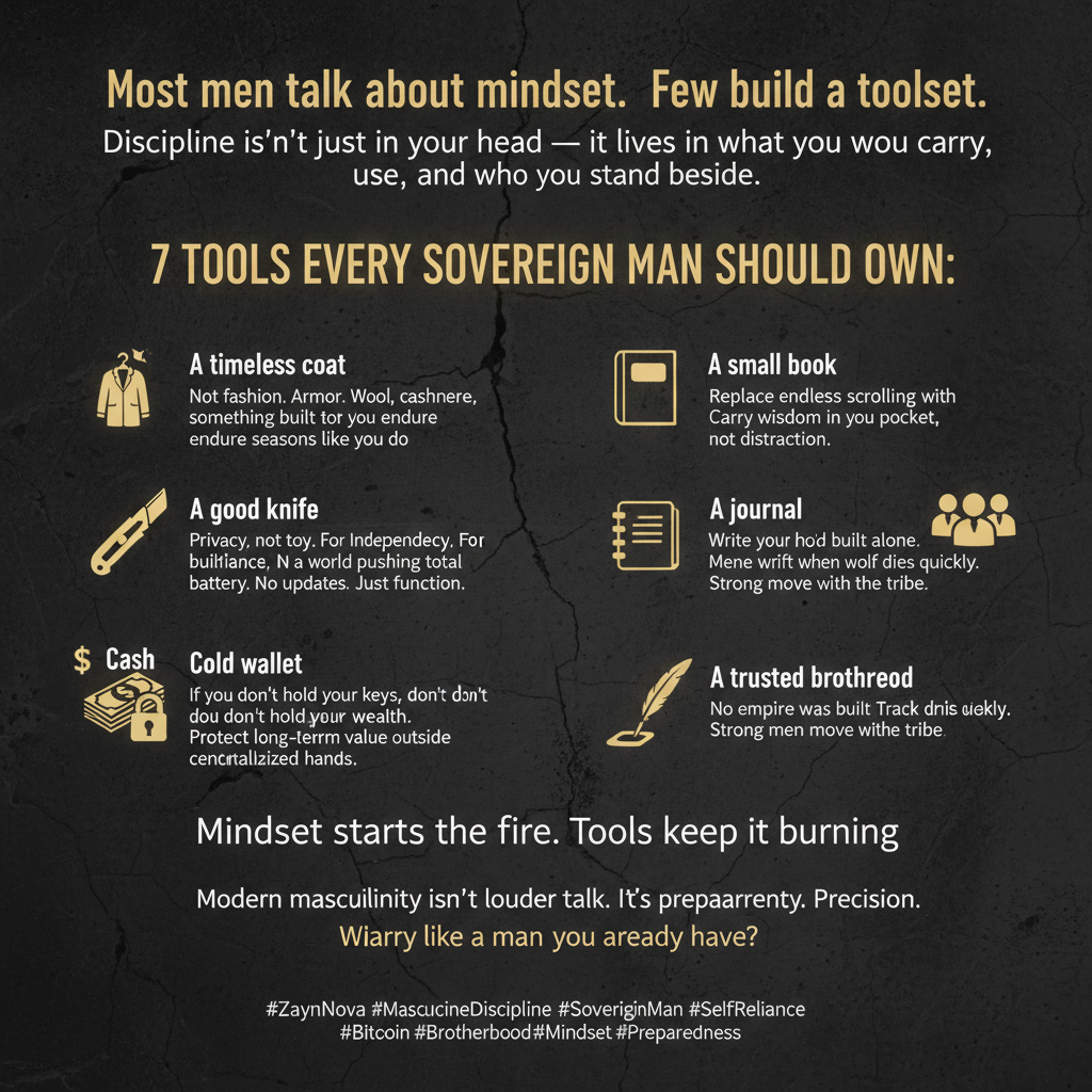 Most men talk about mindset.
Few build a toolset.
Discipline isn’t just in your head — it lives in …