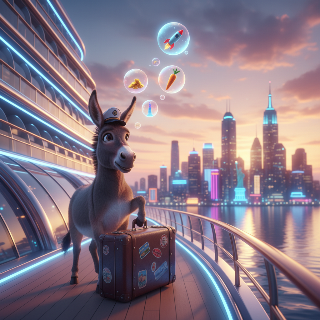 The End-of-Year Adventure
!nb A determined donkey standing on the deck of a magnificent futuristic …