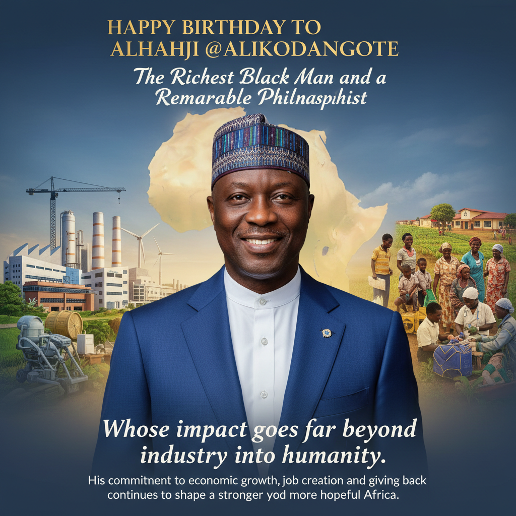 Happy Birthday to Alhaji @AlikoDangote, the richest Black man and a remarkable philanthropist, whos…