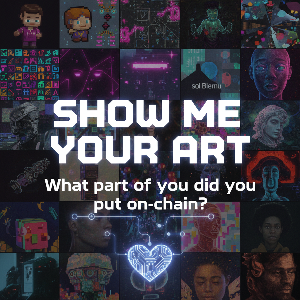 SHOW ME YOUR ART. What part of you did you put on-chain?!nb