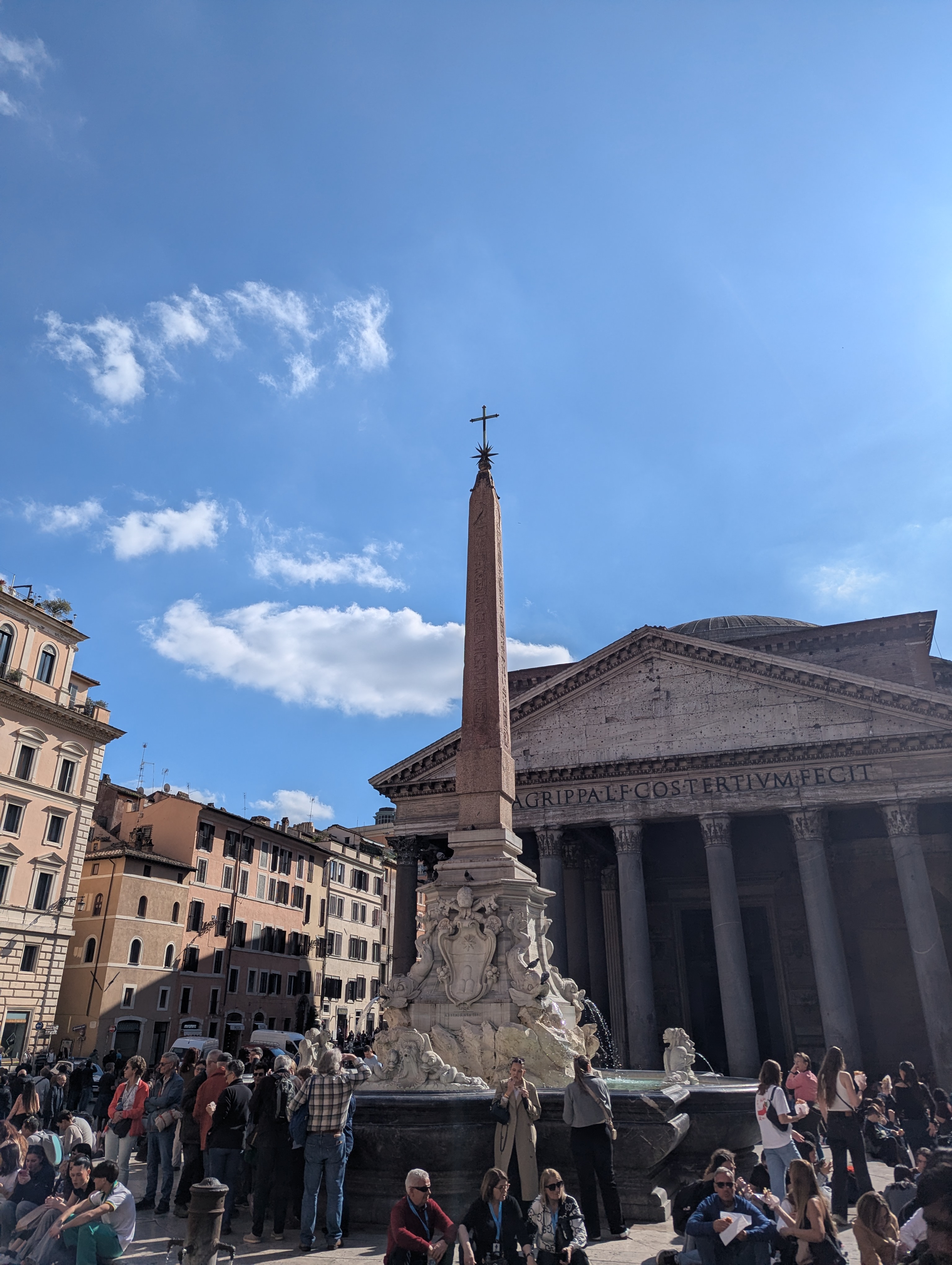 Was destroyed and rebuilt in 125 AD,  converted in a church.