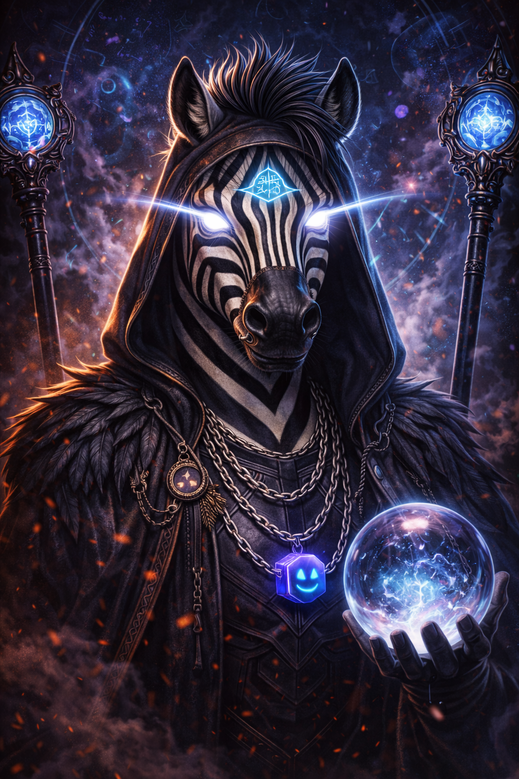 Item 006 — The Oracle of Stripes
Seer of outcomes. Holder of forbidden futures. The rebellion alrea…
