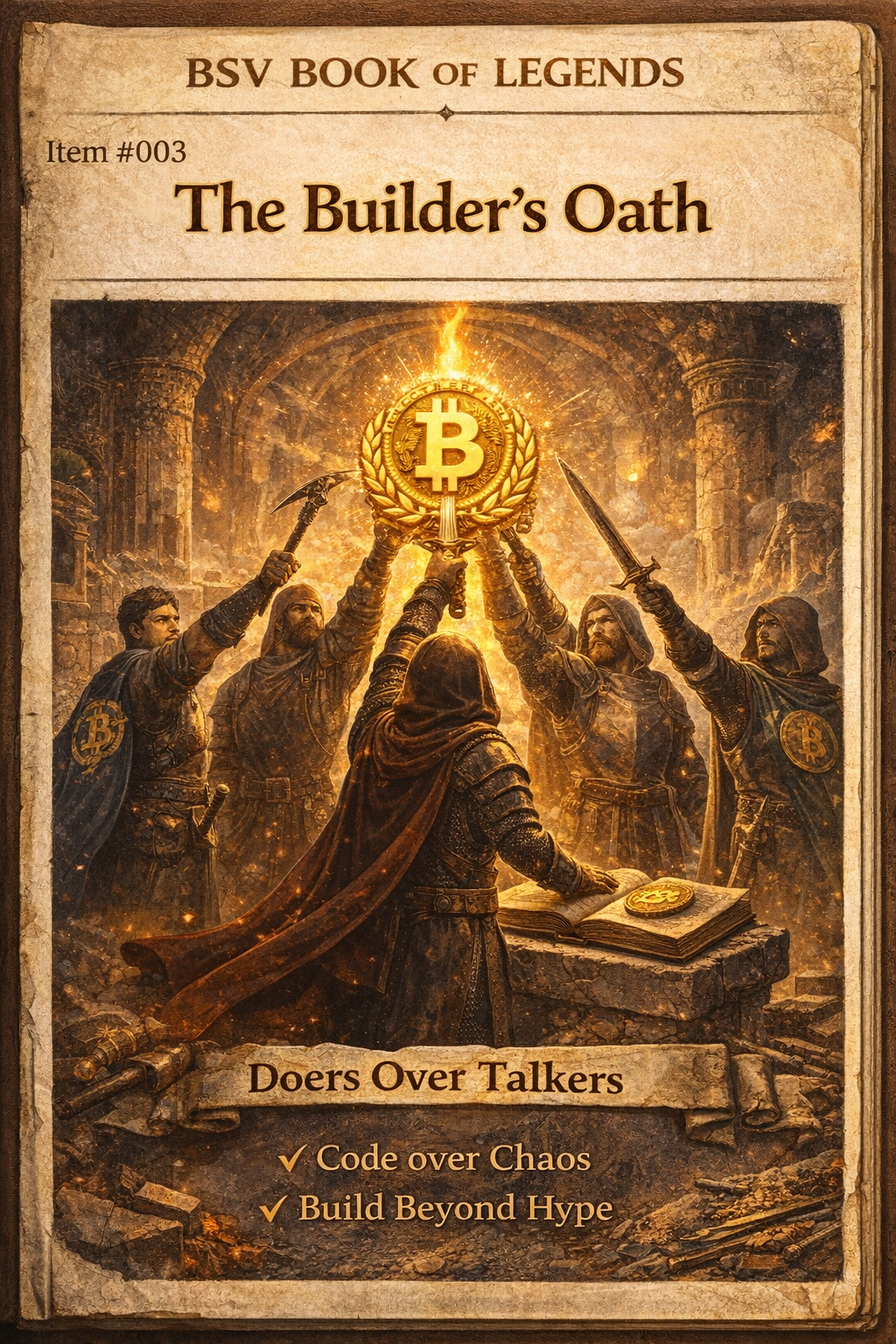 3️⃣ Item #003 — The Builder’s Oath