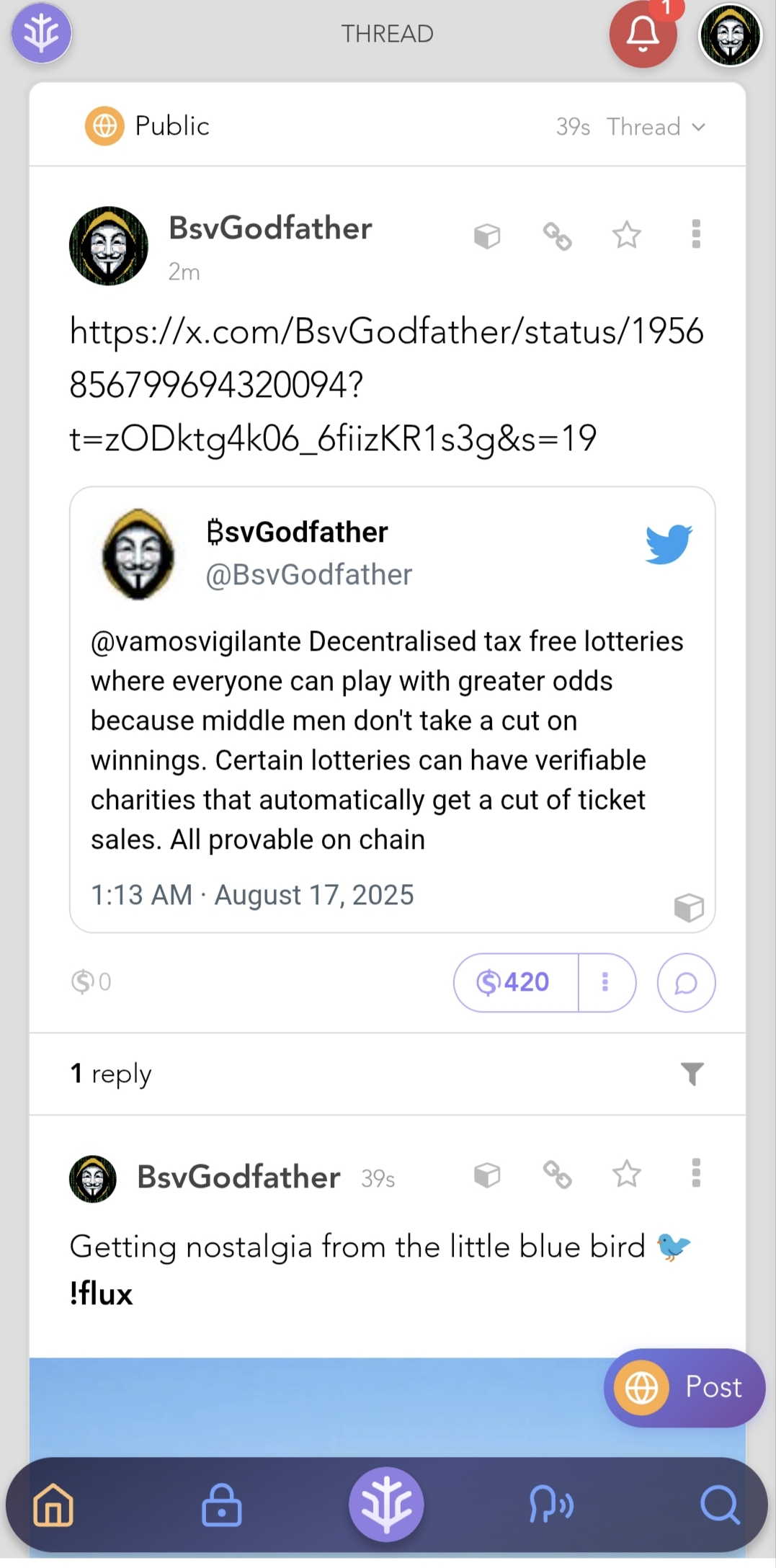 BsvGodfather post