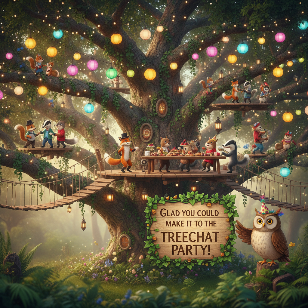 Welcome!! !nb glad you could make it to the Treechat party!