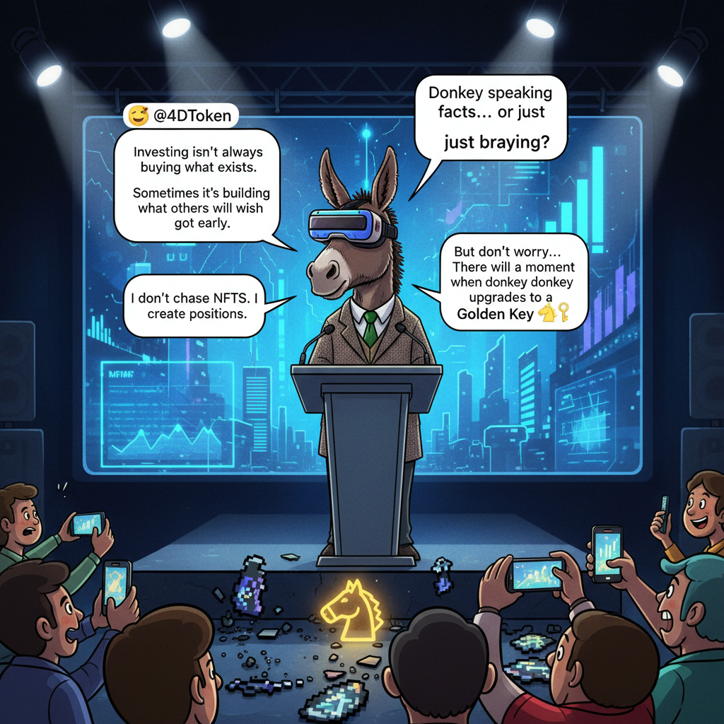 😂 @4DToken  Donkey speaking facts… or just braying?
Investing isn’t always buying what exists.
Some…