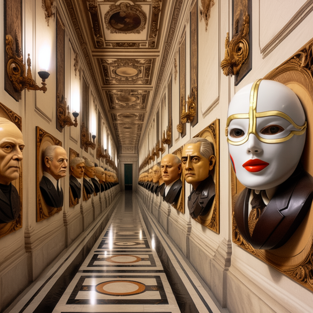 !edit make the first mask to the right of Donald Trump