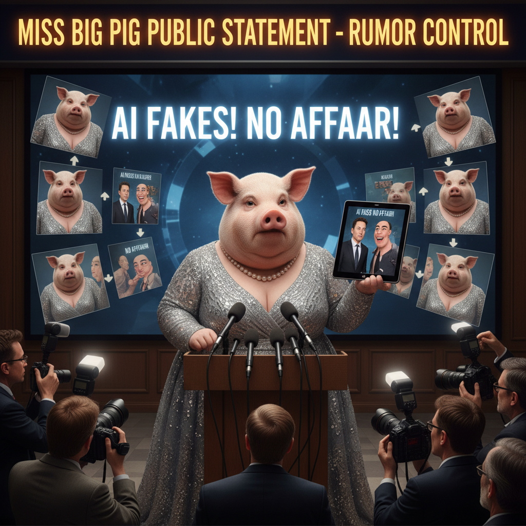 Miss Big Pig continues to deny all rumors that she had an affair with SpaceX founder and that all l…