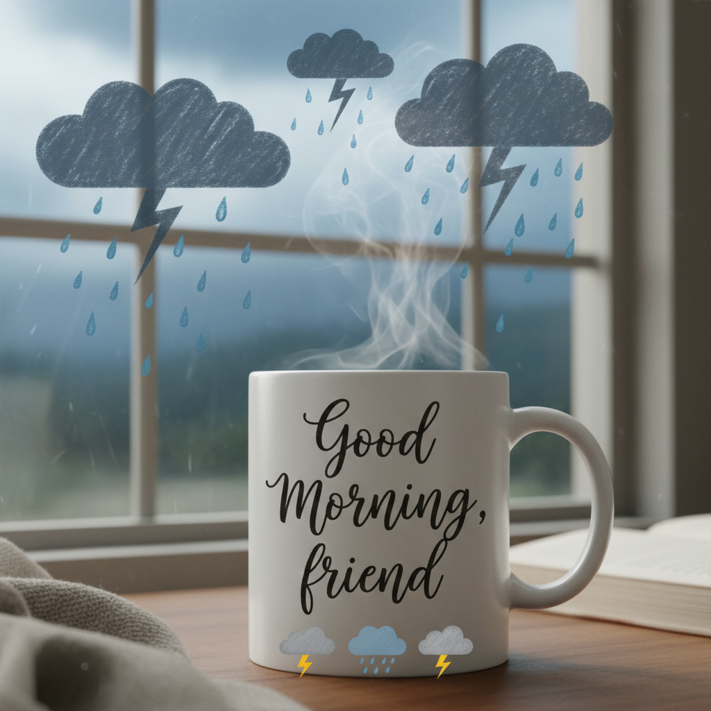 Good Morning, friend ⛈️🌧️⛈️ !nb