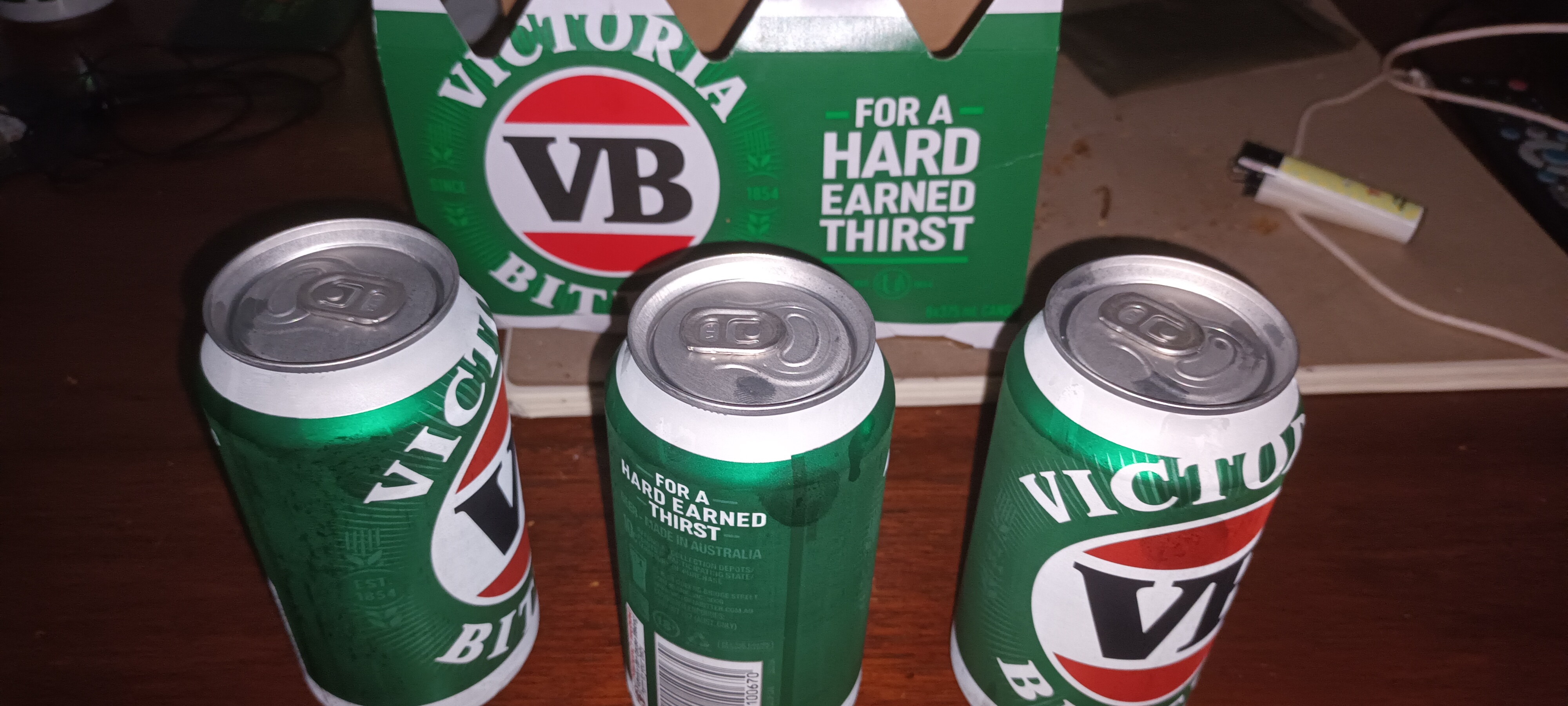 Limit my self to one six pack. Gotta be responsible. Not trying to get blind.