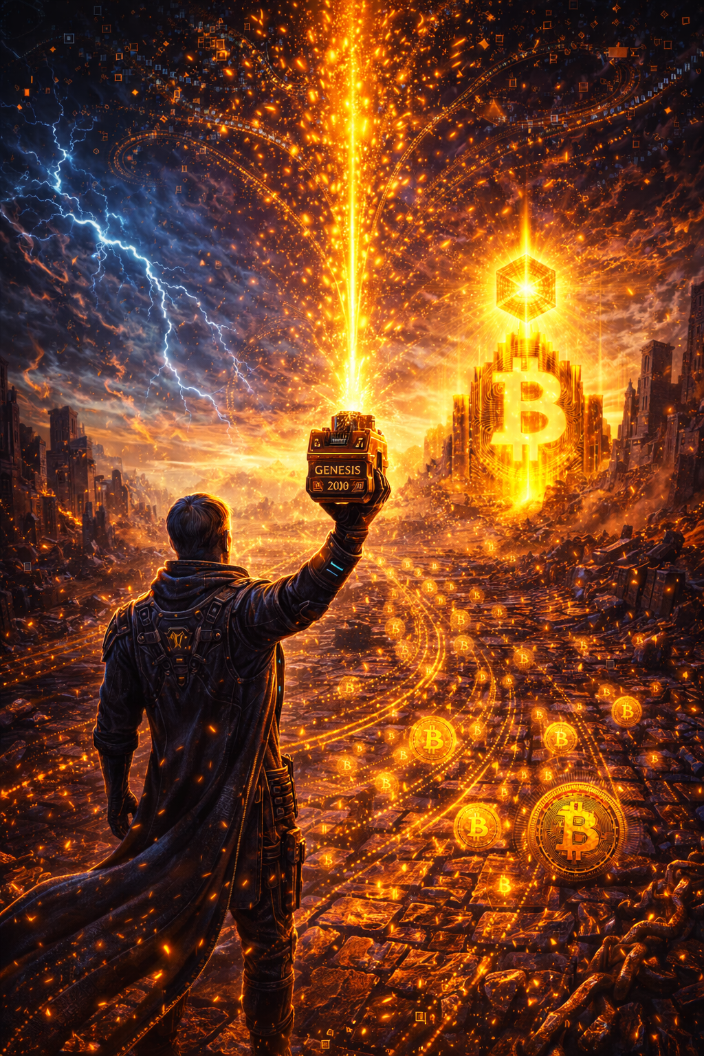 ⚡🔥 DUAL-LAYER 1/1 NFT LIVE
BITCOIN: THE TRIGGER MAN — THE GENESIS SIGNAL
One moment.
One trigger.
O…