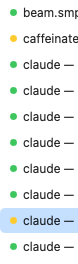 I spent a handful of turns making a little thing:
Toggle this on, it shows the state of the termina…