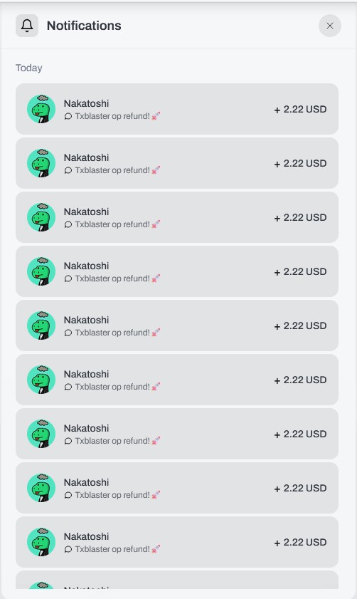 Hey @1xNakatoshi_TXBLASTER, quick question: What does this mean? Will I get my money back? Thanks!